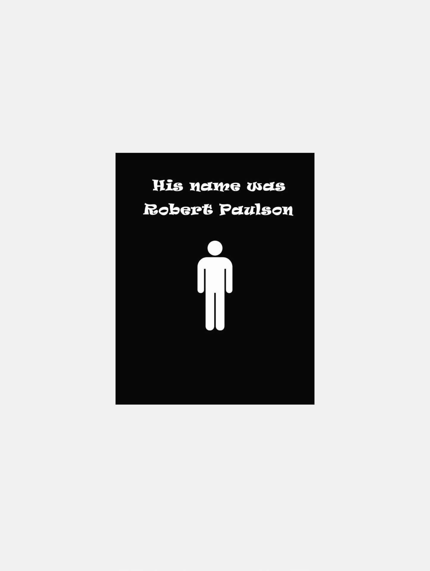 Fight Club - His Name Was Robert Paulsen Hoodie