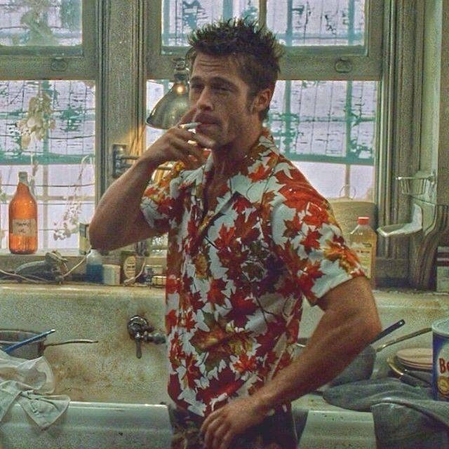 Tyler Durden Yapraklı Gömlek