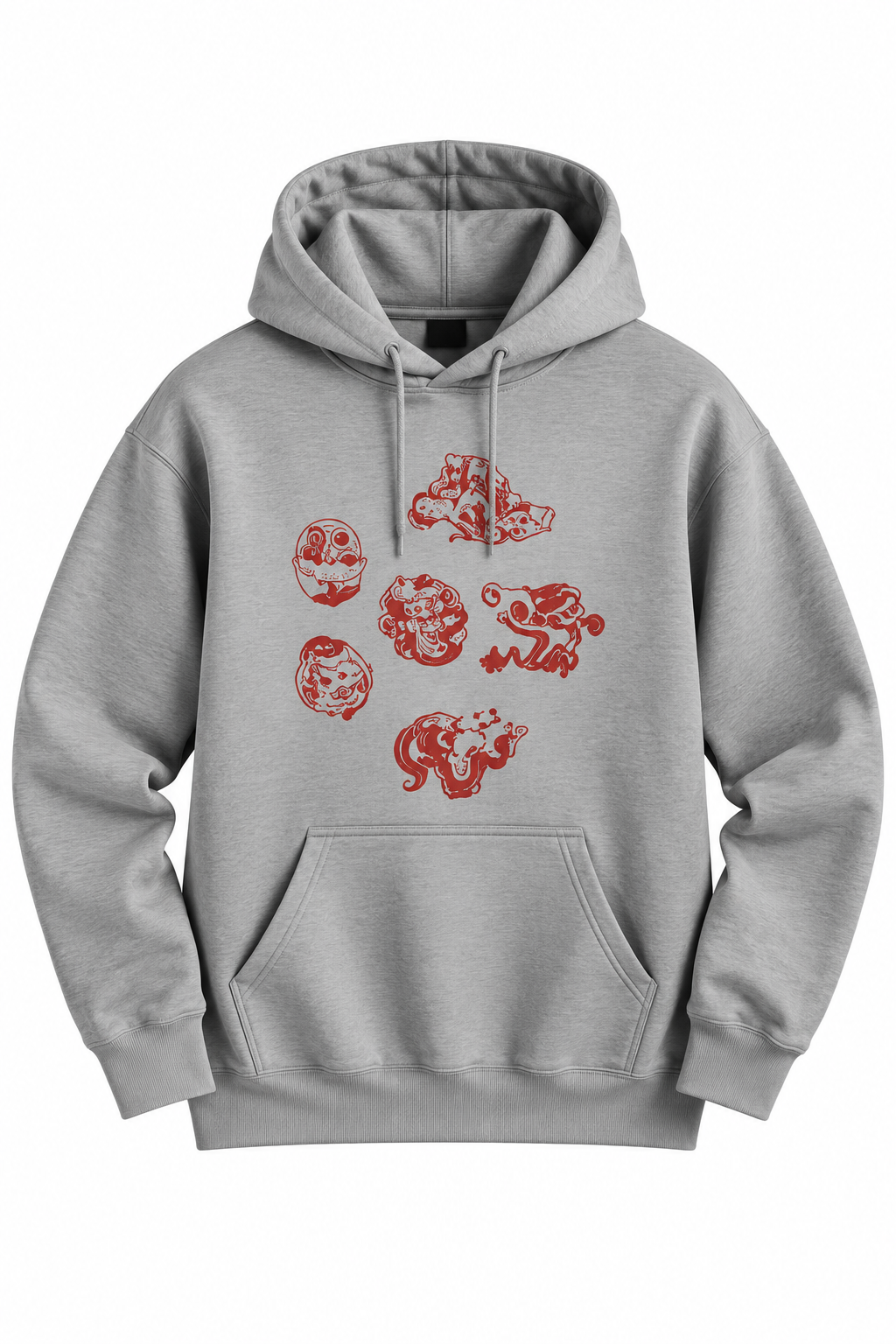 Red Icons Hoodie